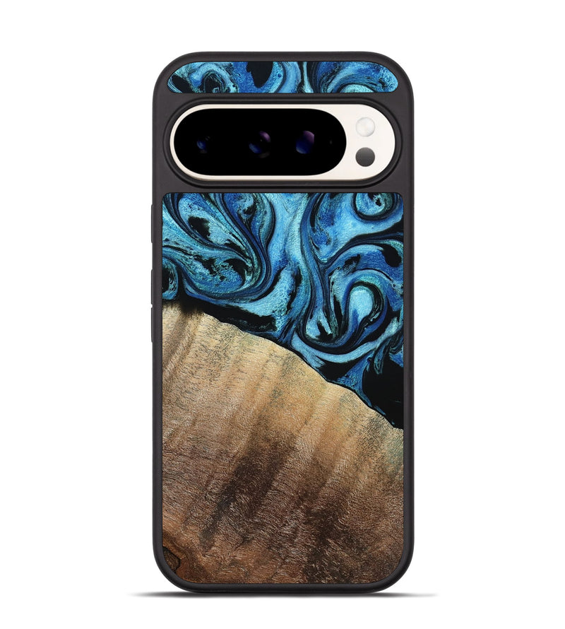 Pixel 9 Pro Wood Phone Case - Daniel (Blue, 792303)