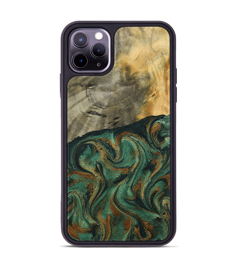 iPhone 11 Pro Max Wood Phone Case - Seymour (Green, 792312)