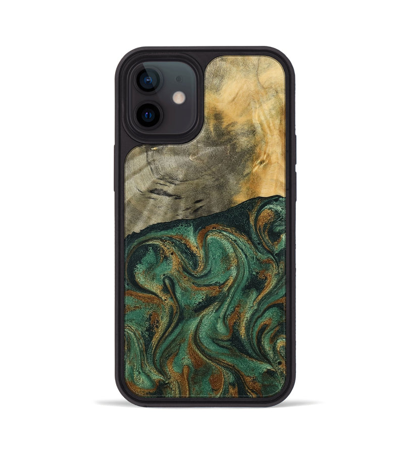 iPhone 12 Wood Phone Case - Seymour (Green, 792312)