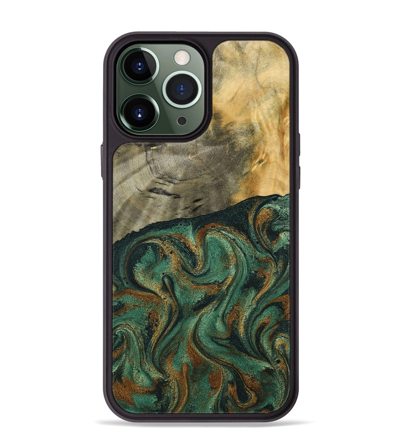 iPhone 13 Pro Max Wood Phone Case - Seymour (Green, 792312)