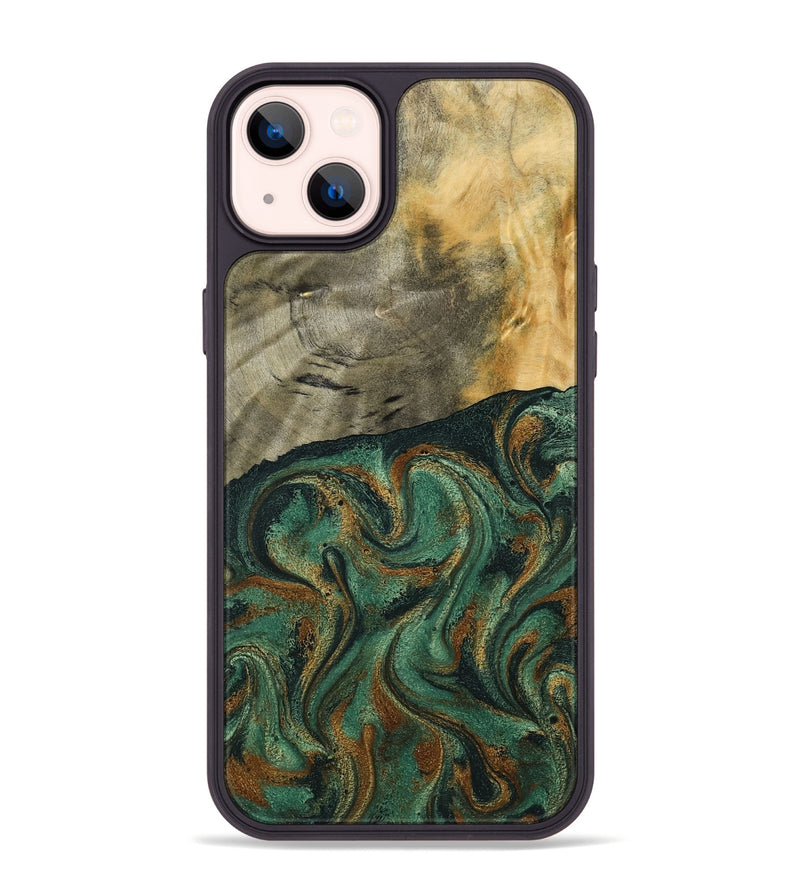 iPhone 14 Plus Wood Phone Case - Seymour (Green, 792312)