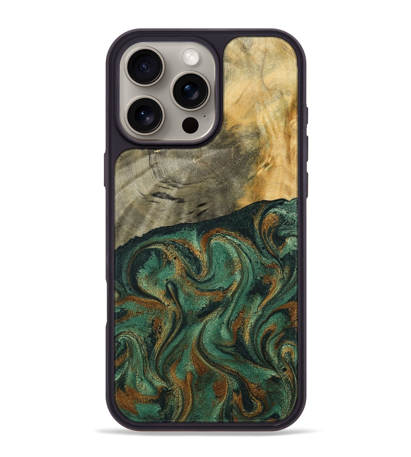 iPhone 16 Pro Max Wood Phone Case - Seymour (Green, 792312)