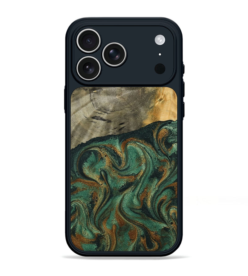 iPhone 17 Pro Max Wood Phone Case - Seymour (Green, 792312)