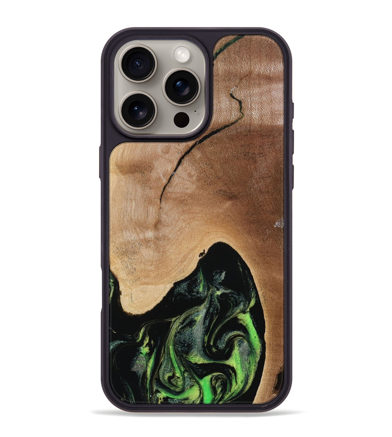 iPhone 16 Pro Max Wood Phone Case - Oleta (Ombre, 792315)
