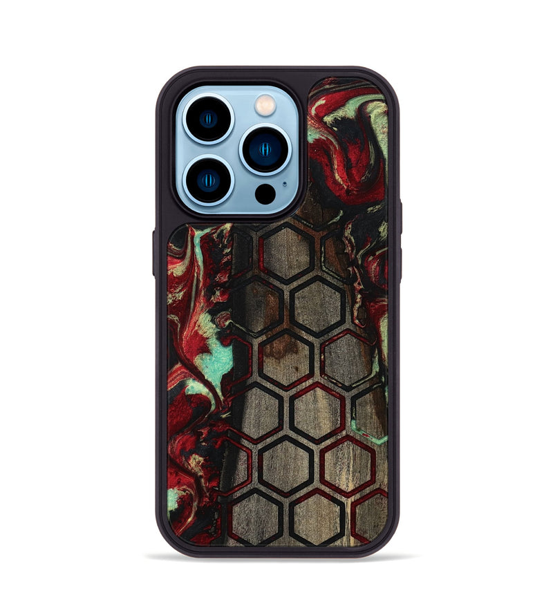 iPhone 14 Pro Wood Phone Case - Collin (Pattern, 792316)