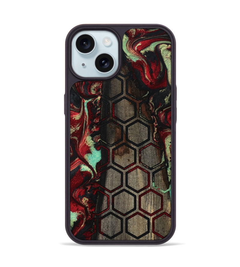 iPhone 15 Wood Phone Case - Collin (Pattern, 792316)