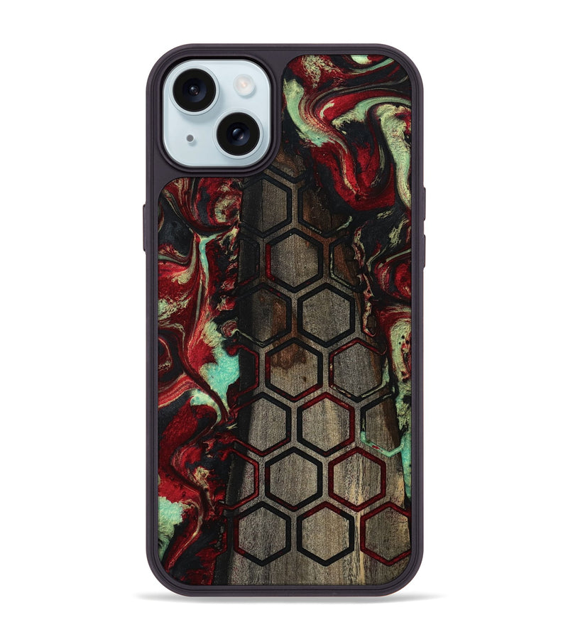 iPhone 15 Plus Wood Phone Case - Collin (Pattern, 792316)
