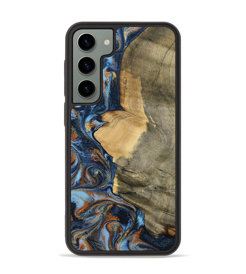 Galaxy S23 Plus Wood Phone Case - Mikael (Teal & Gold, 792402)