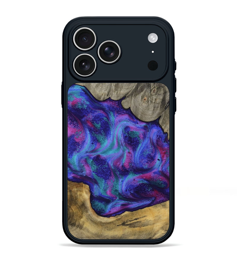 iPhone 17 Pro Max Wood Phone Case - Cherry (Purple, 792405)