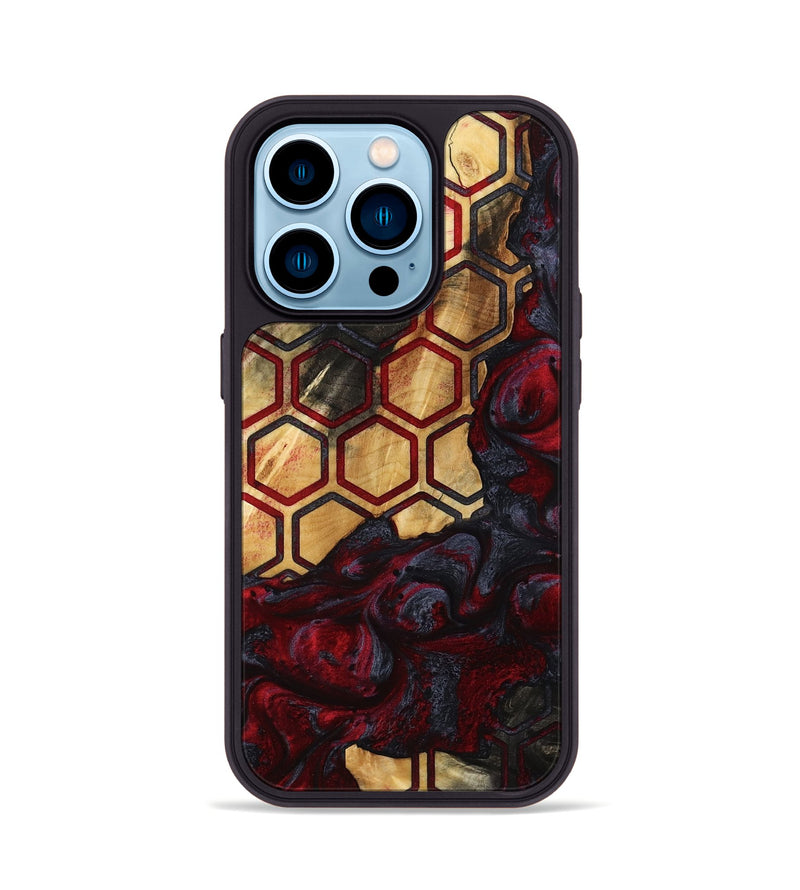 iPhone 14 Pro Wood Phone Case - Hayes (Pattern, 792432)