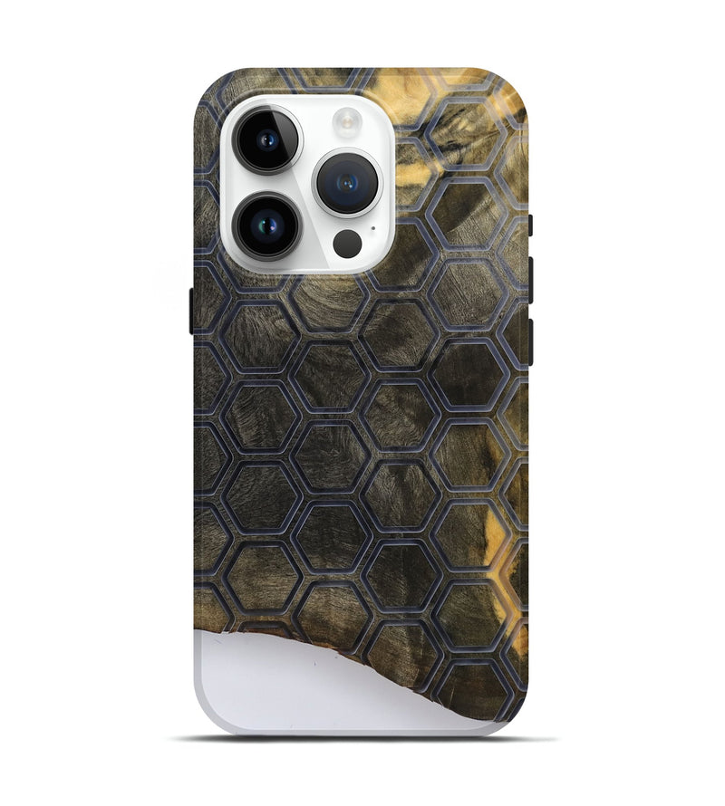 iPhone 15 Pro Wood Live Edge Phone Case - Petra (Pattern, 792514)