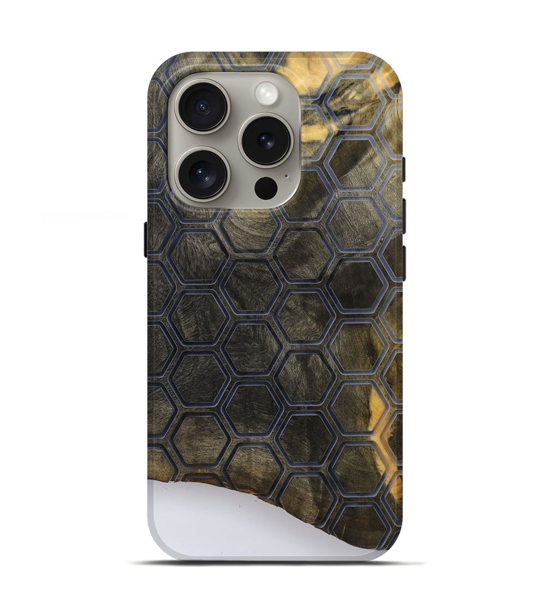 iPhone 16 Pro Wood Live Edge Phone Case - Petra (Pattern, 792514)