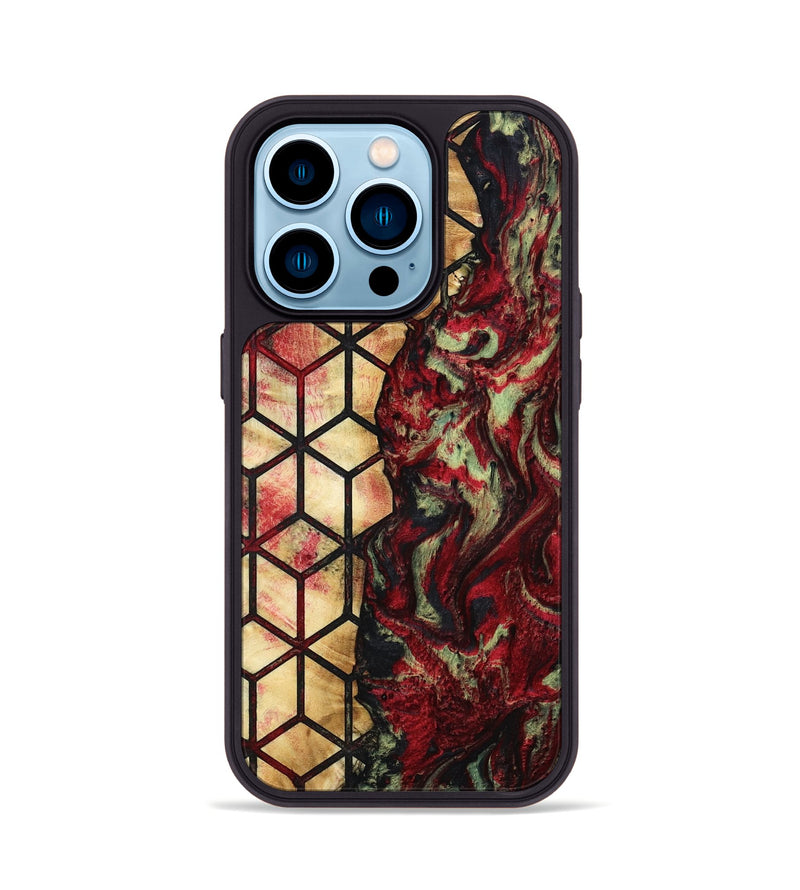 iPhone 14 Pro Wood Phone Case - Watson (Pattern, 792531)