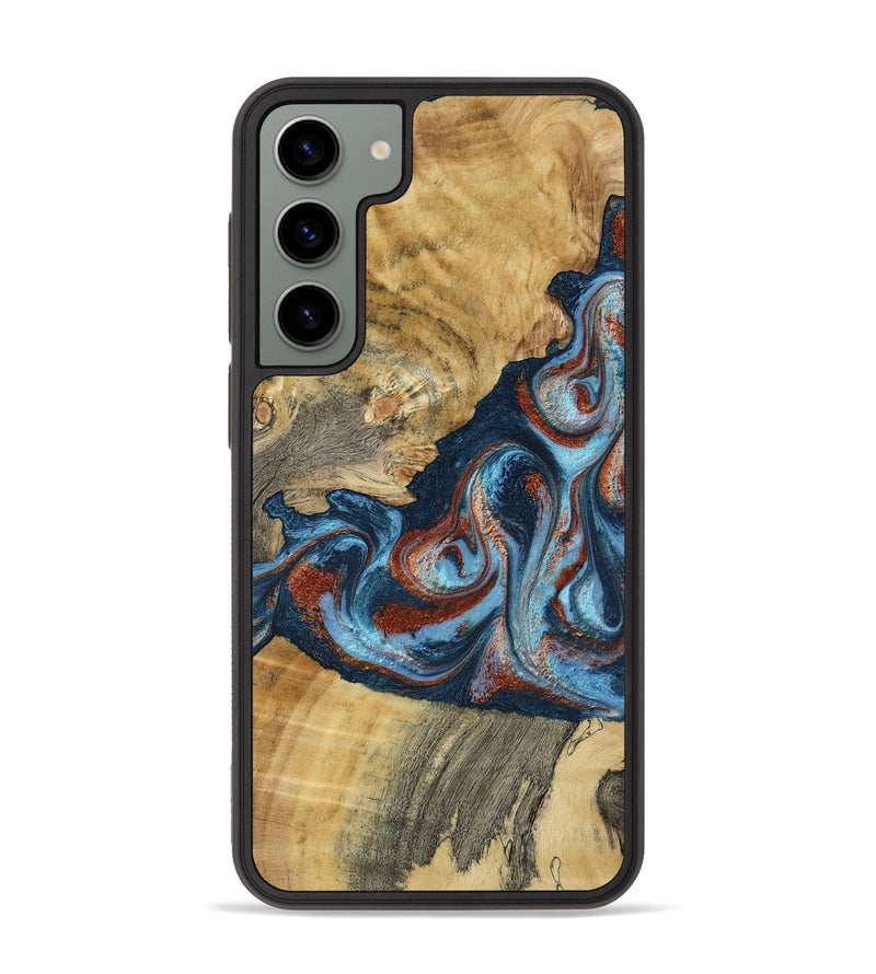 Galaxy S23 Plus Wood Phone Case - Nikia (Teal & Gold, 792536)