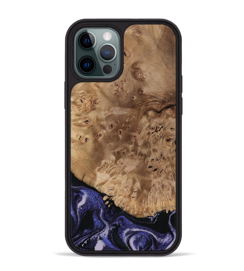 iPhone 12 Pro Max Wood Phone Case - Adriana (Purple, 792541)