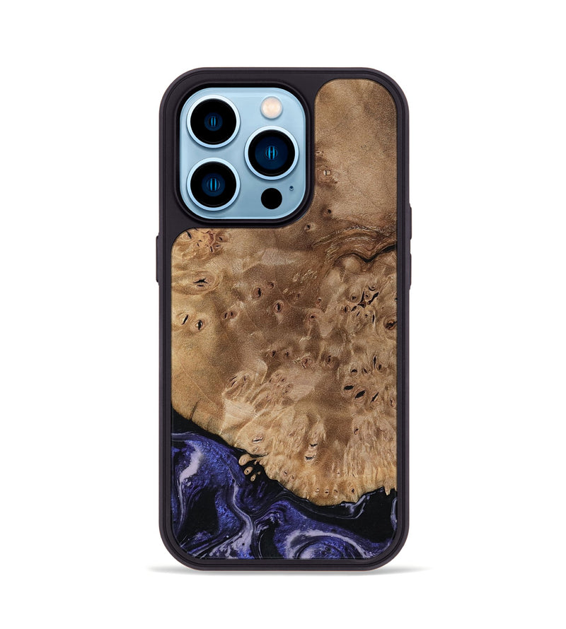 iPhone 14 Pro Wood Phone Case - Adriana (Purple, 792541)
