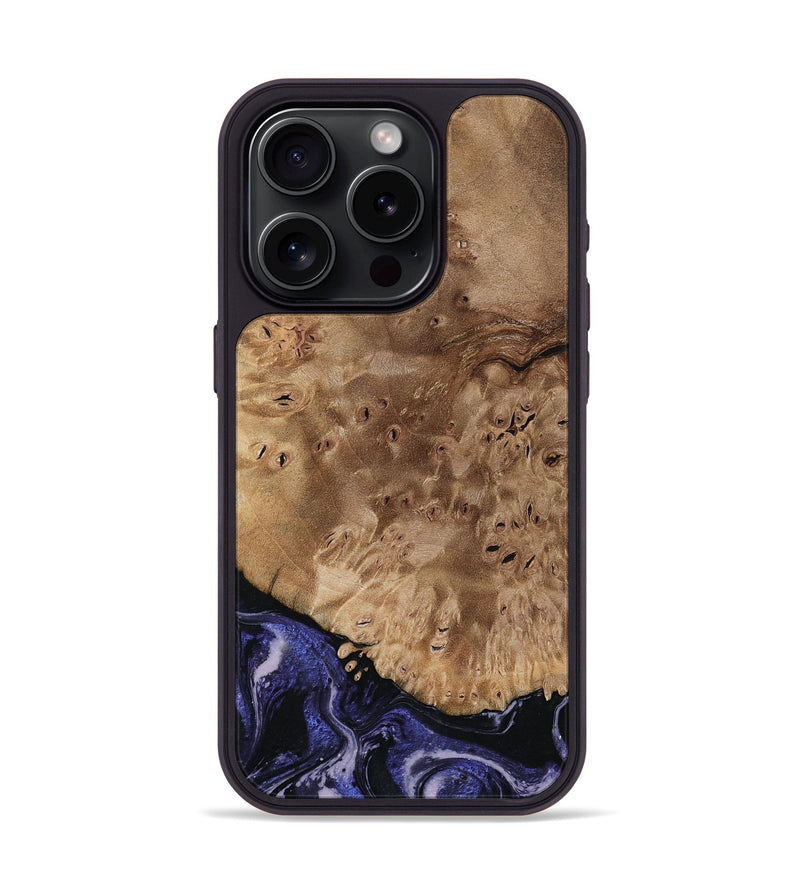 iPhone 15 Pro Wood Phone Case - Adriana (Purple, 792541)