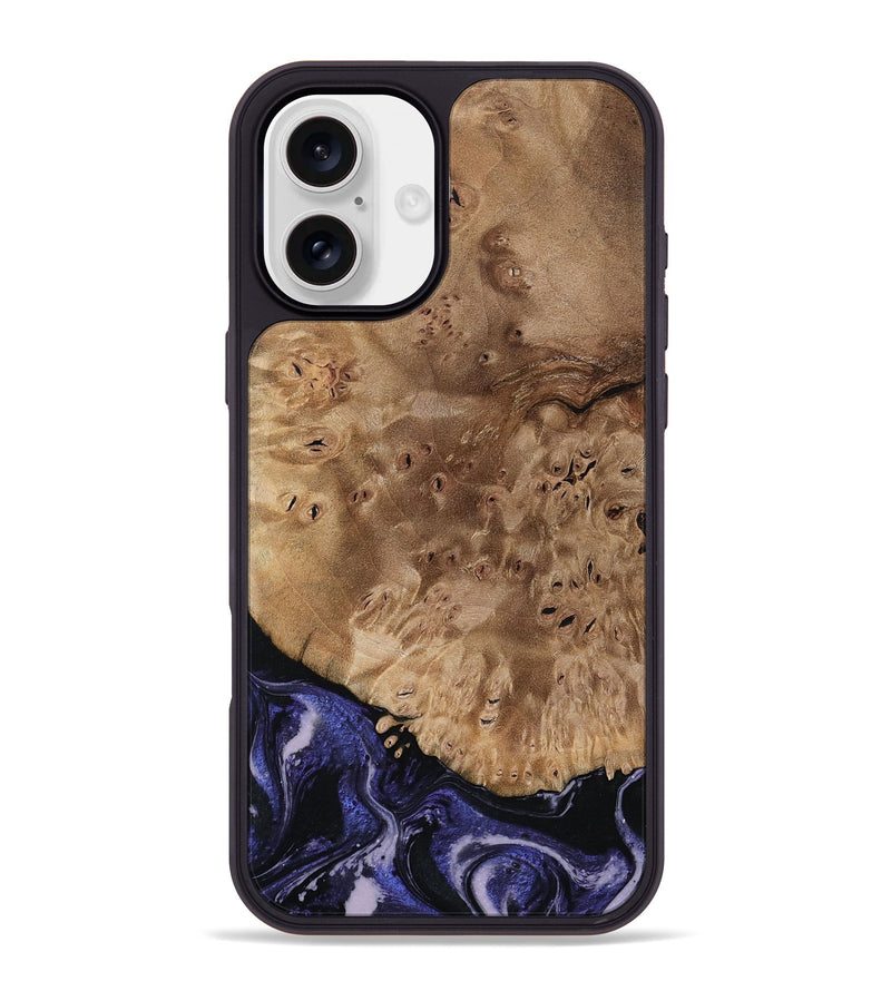 iPhone 16 Plus Wood Phone Case - Adriana (Purple, 792541)