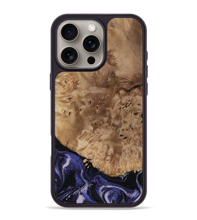 iPhone 16 Pro Max Wood Phone Case - Adriana (Purple, 792541)