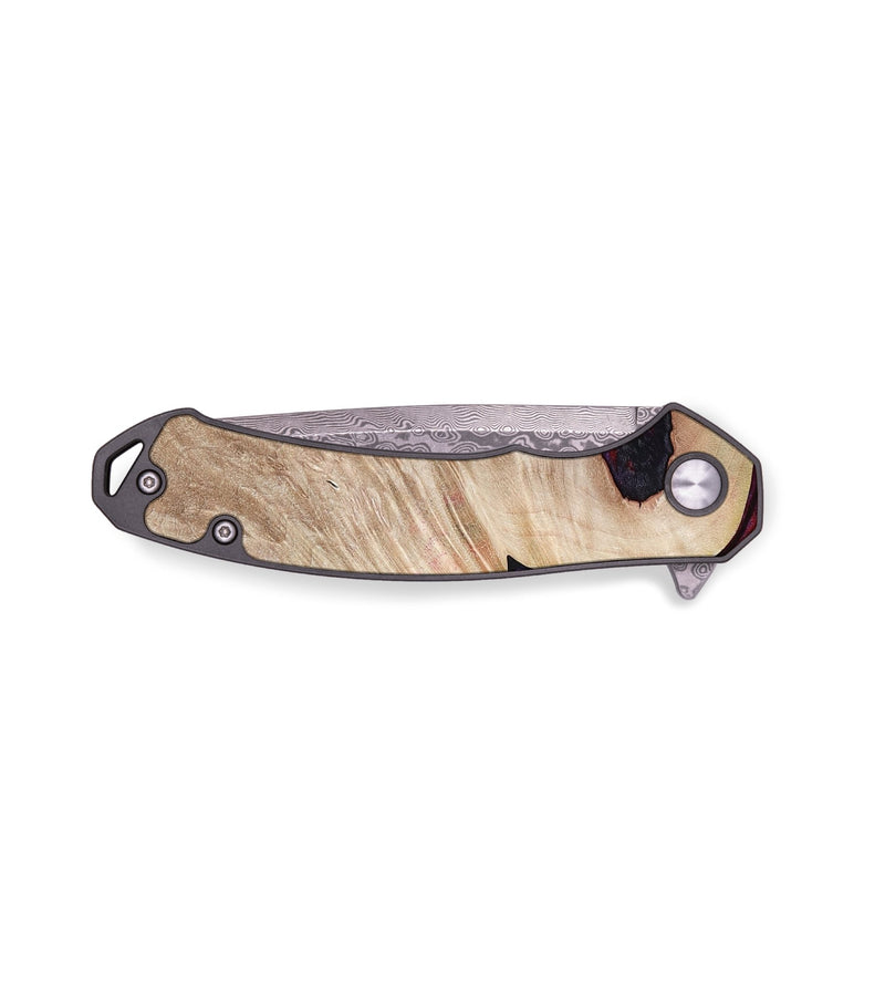 EDC Wood Pocket Knife - Juniper (Red, 792543)