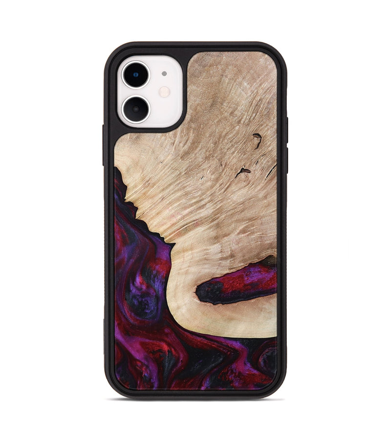 iPhone 11 Wood Phone Case - Juniper (Red, 792543)
