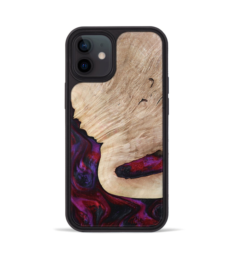 iPhone 12 Wood Phone Case - Juniper (Red, 792543)