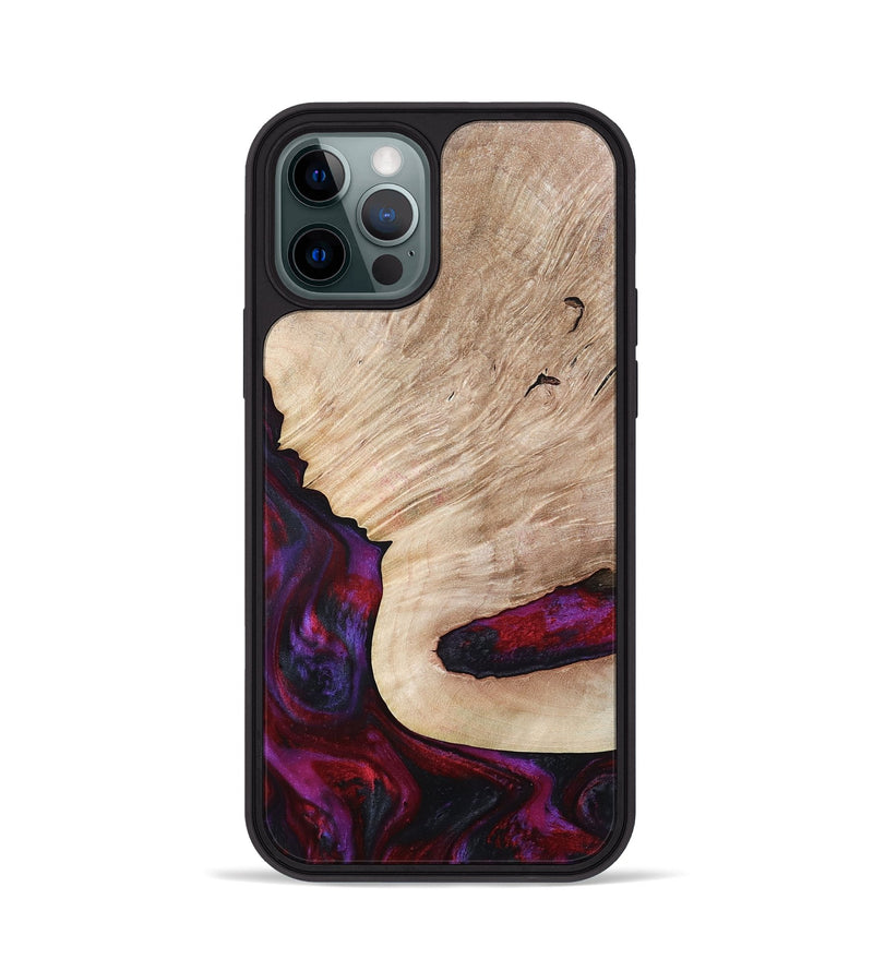 iPhone 12 Pro Wood Phone Case - Juniper (Red, 792543)