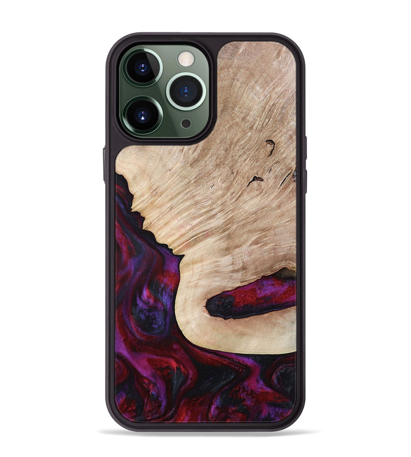 iPhone 13 Pro Max Wood Phone Case - Juniper (Red, 792543)