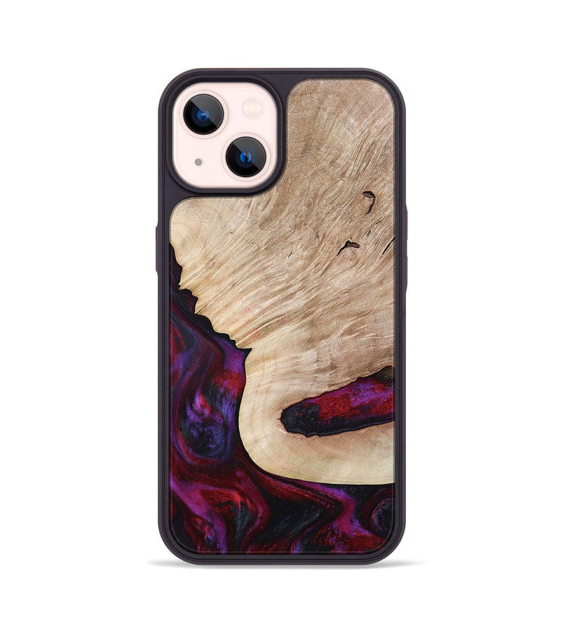 iPhone 14 Wood Phone Case - Juniper (Red, 792543)