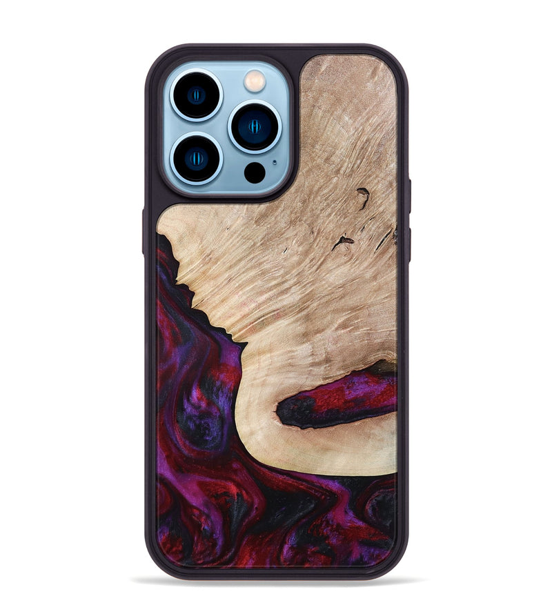 iPhone 14 Pro Max Wood Phone Case - Juniper (Red, 792543)
