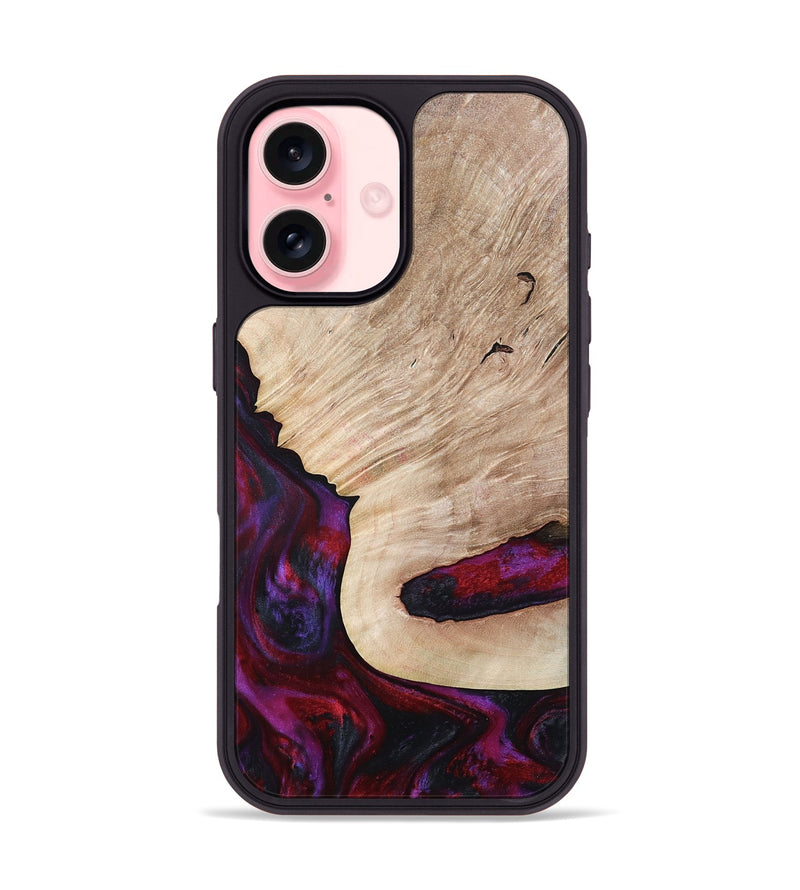 iPhone 16 Wood Phone Case - Juniper (Red, 792543)