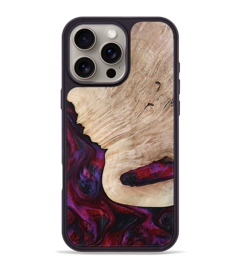 iPhone 16 Pro Max Wood Phone Case - Juniper (Red, 792543)