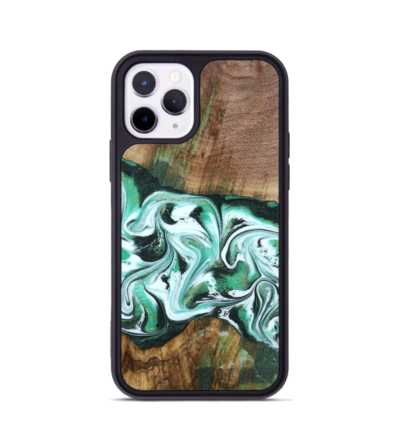 iPhone 11 Pro Wood Phone Case - Haskell (Green, 792556)