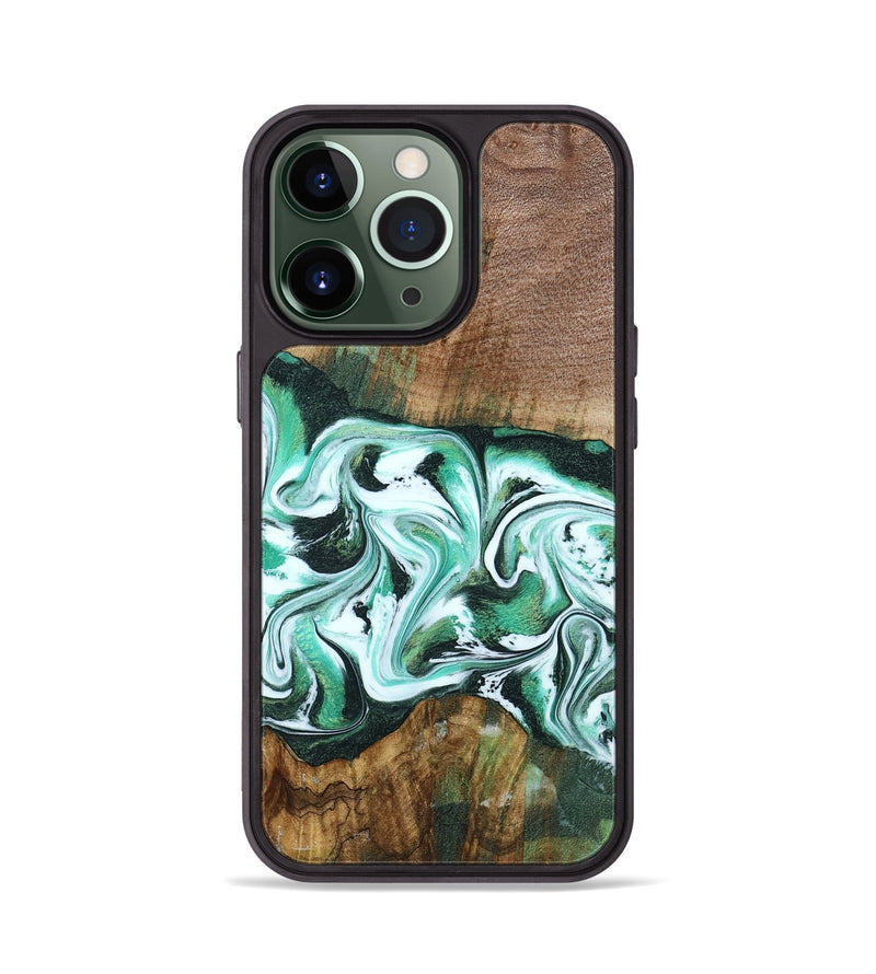 iPhone 13 Pro Wood Phone Case - Haskell (Green, 792556)
