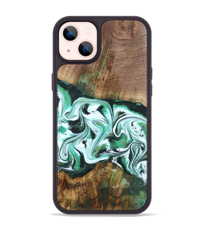 iPhone 14 Plus Wood Phone Case - Haskell (Green, 792556)