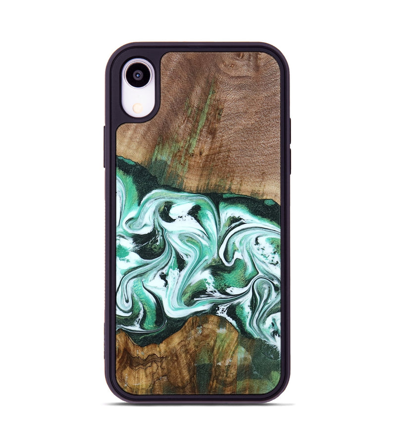 iPhone Xr Wood Phone Case - Haskell (Green, 792556)