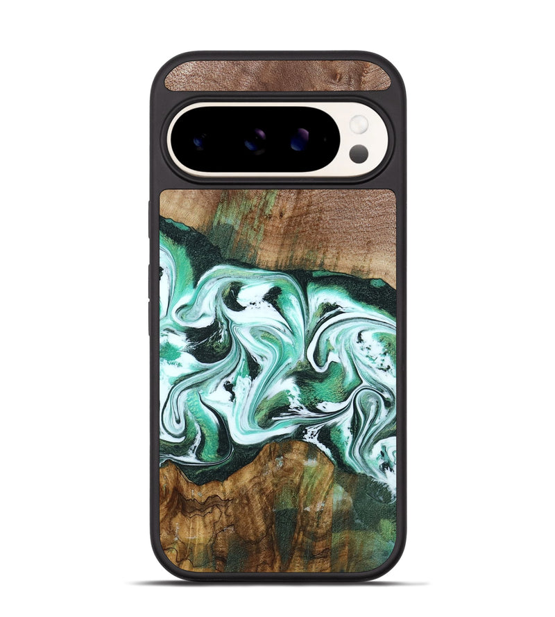 Pixel 9 Pro Wood Phone Case - Haskell (Green, 792556)
