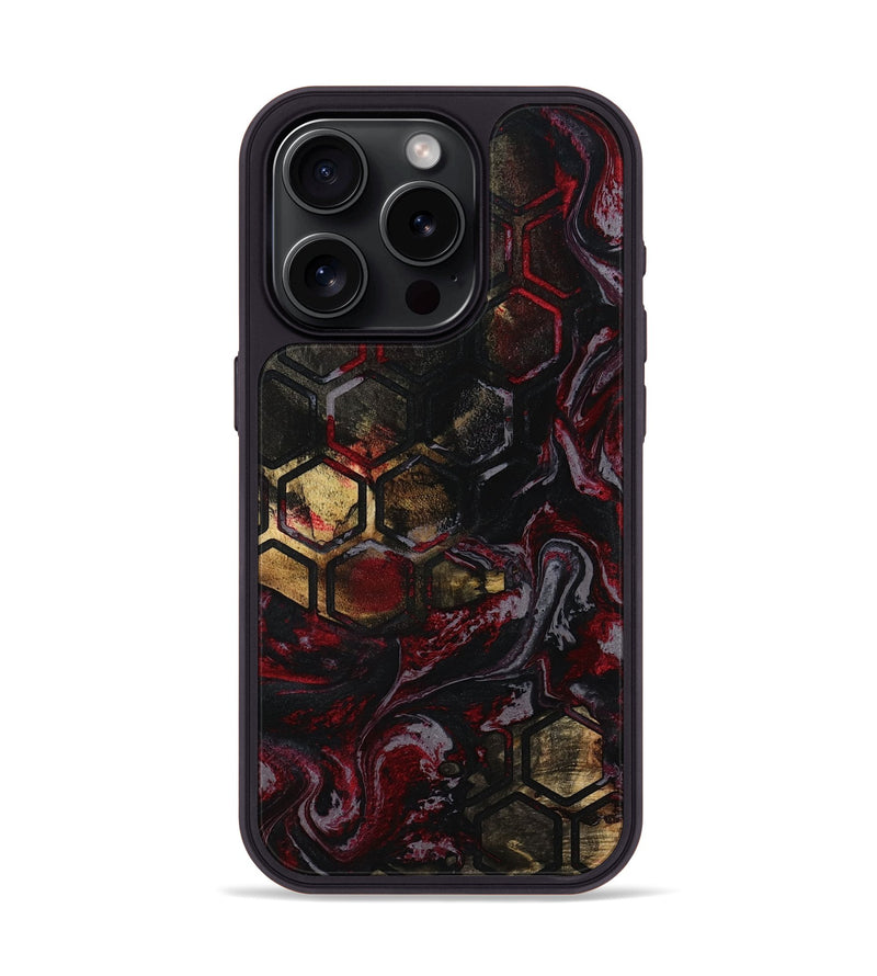 iPhone 15 Pro Wood Phone Case - Lilyana (Pattern, 792711)