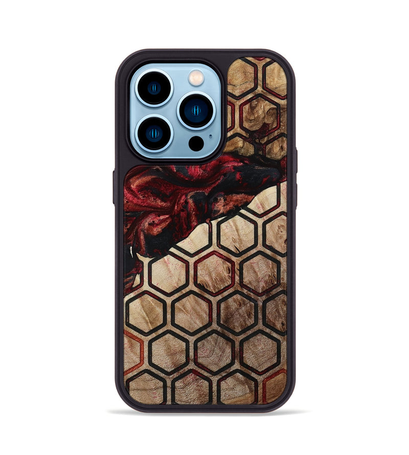 iPhone 14 Pro Wood Phone Case - Joann (Pattern, 792720)
