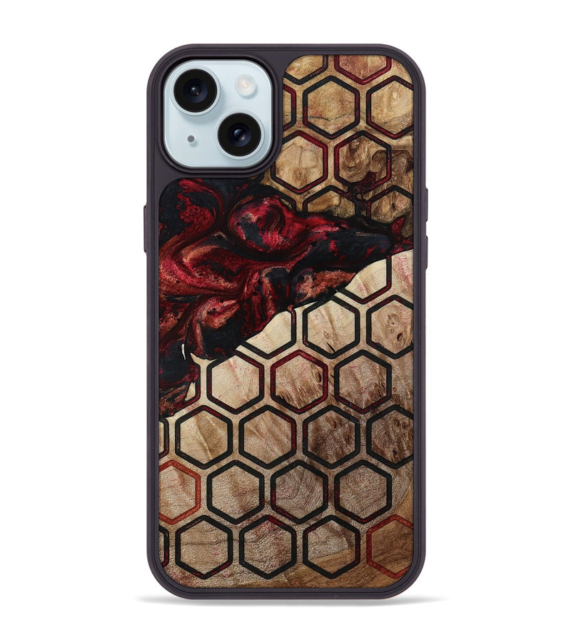 iPhone 15 Plus Wood Phone Case - Joann (Pattern, 792720)
