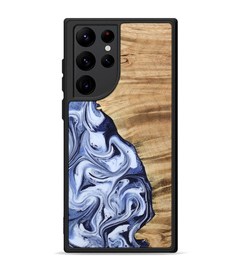 Galaxy S22 Ultra Wood Phone Case - Ivan (Blue, 792758)
