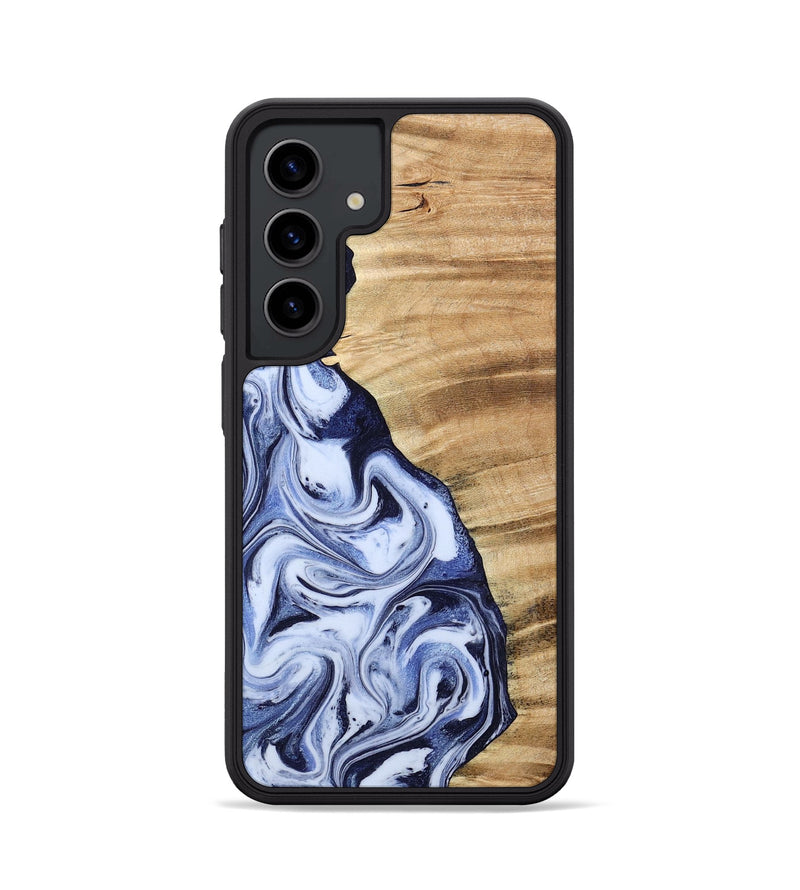 Galaxy S24 Wood Phone Case - Ivan (Blue, 792758)