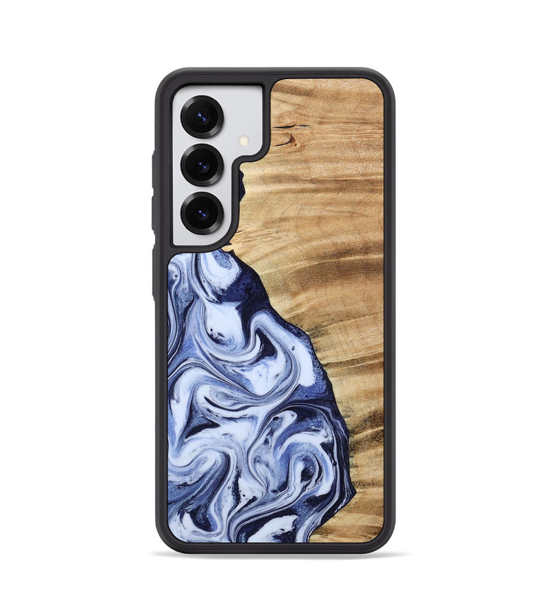 Galaxy S25 Wood Phone Case - Ivan (Blue, 792758)