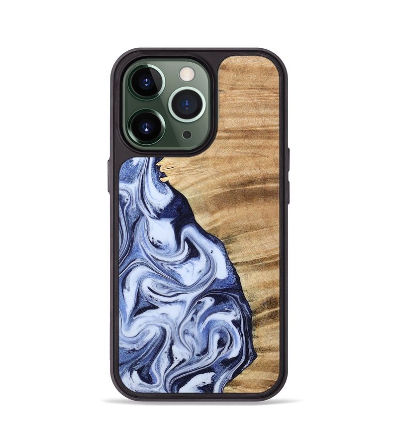 iPhone 13 Pro Wood Phone Case - Ivan (Blue, 792758)