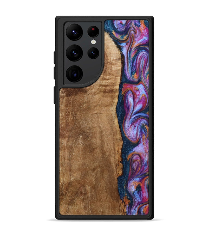 Galaxy S22 Ultra Wood Phone Case - Zelma (Blue, 792759)