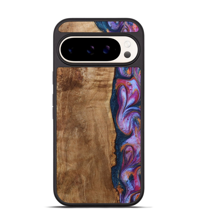 Pixel 9 Pro Wood Phone Case - Zelma (Blue, 792759)