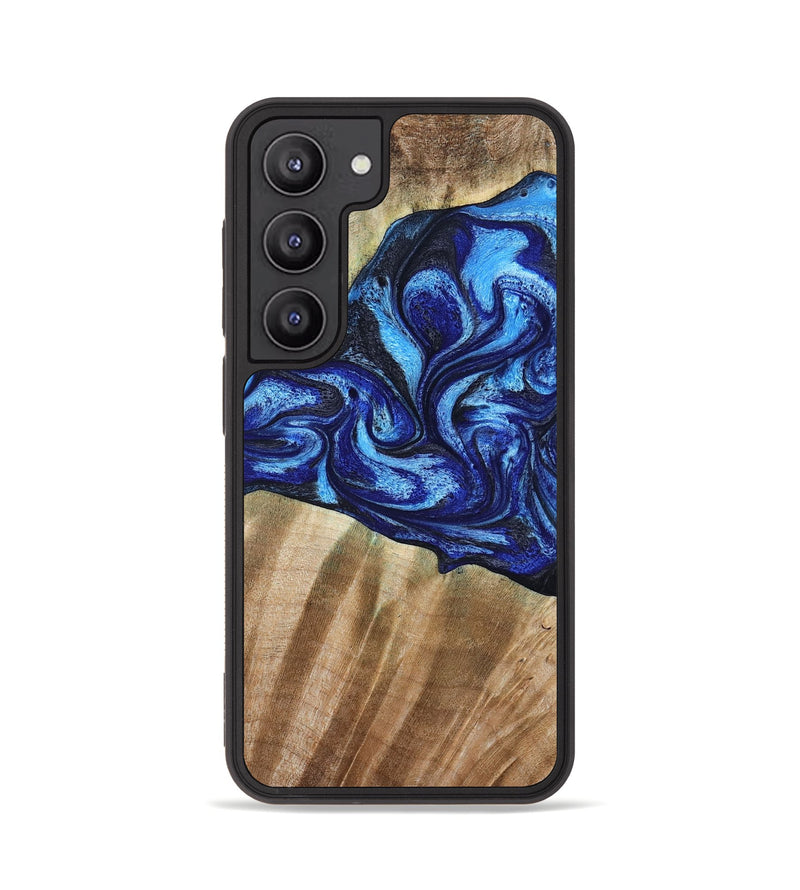 Galaxy S23 Wood Phone Case - Evan (Blue, 792764)