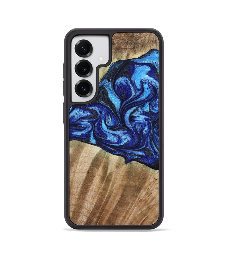 Galaxy S25 Wood Phone Case - Evan (Blue, 792764)