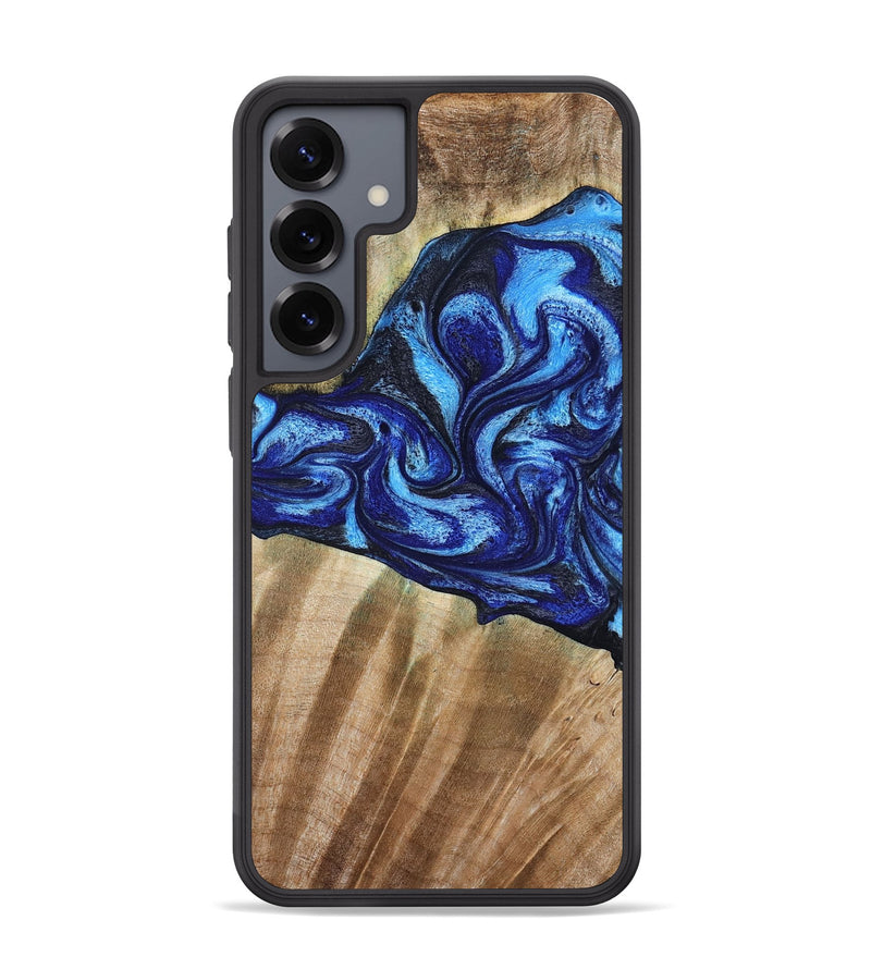 Galaxy S25 Plus Wood Phone Case - Evan (Blue, 792764)