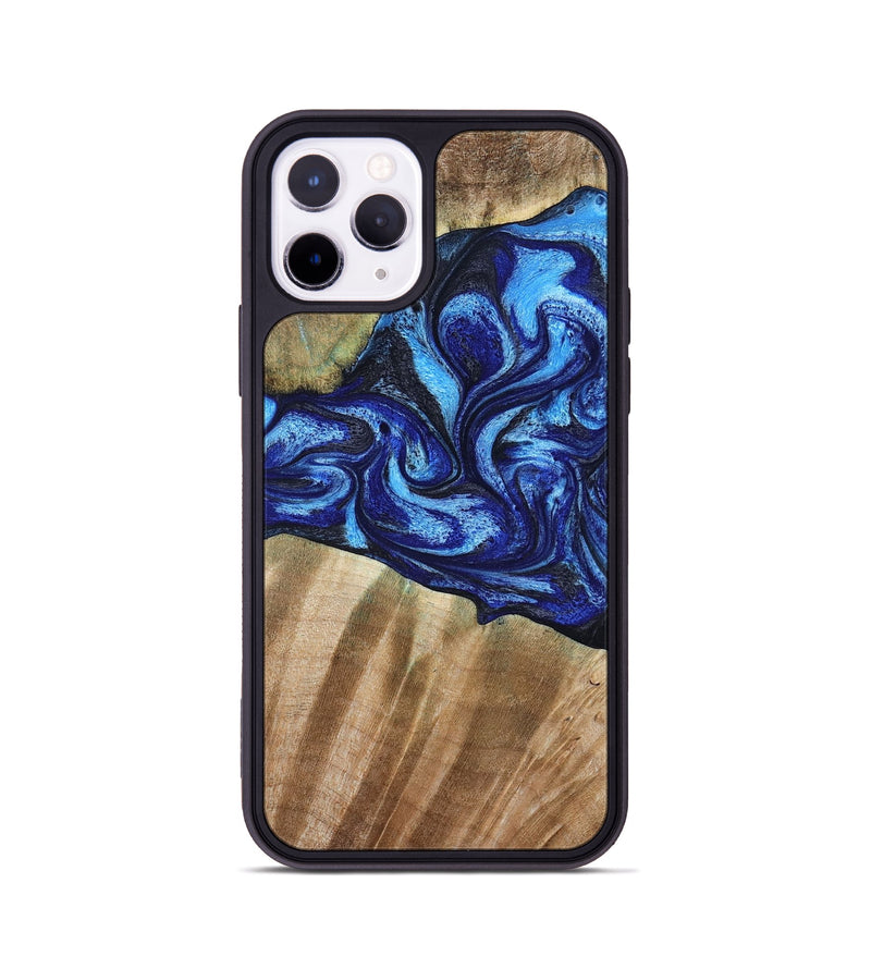 iPhone 11 Pro Wood Phone Case - Evan (Blue, 792764)